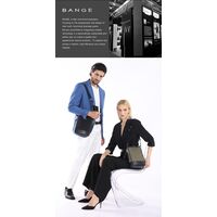 Τσαντάκι ώμου χιαστί Premium Collection Bange QD751 μαύρο