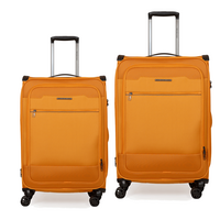 Βαλίτσες Υφασμάτινες σετ Newcom μεσαία μεγάλη N1510 Orange