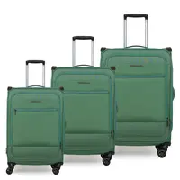Βαλίτσες Υφασμάτινες σετ τριάδα Newcom N1510 green