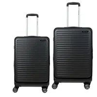 Βαλίτσες σετ Newcom (ABS+PC) μεσαία μεγάλη N1605 dark grey