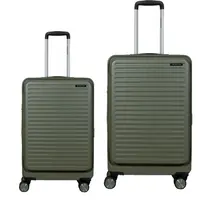 Βαλίτσες σετ Newcom (ABS+PC) μεσαία μεγάλη N1605 green