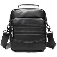 Δερμάτινο τσαντάκι ώμου Cardinal 6199 μαύρο