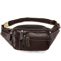 Τσαντάκι Μέσης Δερμάτινο Καφέ Cardinal 8336