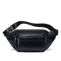 Δερμάτινο τσαντάκι μέσης Cardinal 8879 μαύρο