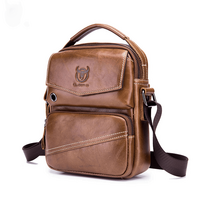 Δερμάτινο τσαντάκι ώμου Bull Captain  DJB 040 καφέ