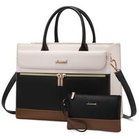 Τσάντα Χειρός & Χιαστί Lovevook 15,6'' WB4273 beige black brown