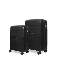 Βαλίτσα σκληρή Newcom (PP) μικρή μεσαία N1595 μαύρο