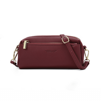 Γυναικεία Τσάντα Χιαστί Pierre Loues 514-75 μπορντό