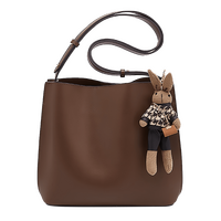 Δερμάτινη Γυναικεία Τσάντα Χιαστί Foxer 9110006F καφέ