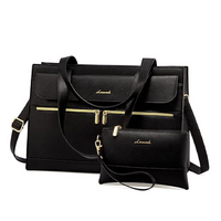 Γυναικείο σετ τσάντας ώμου/χειροός φορητού υπολογιστή Lovevook 15,6'' WB2026 black