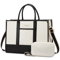 Γυναικείο σετ τσάντας χιαστί/χειρός Lovevook 17,3'' WB3058 black/beige
