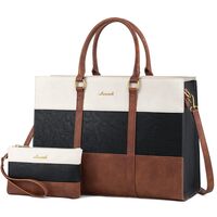 Γυναικείο σετ τσάντας χιαστί/χειρός Lovevook 15,6'' WB3123 beige/black/brown