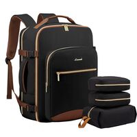 Σακίδιο ταξιδιού για γυναίκες 40L Carry on 17,3" WB2029 black/brown