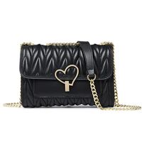 Δερμάτινη Γυναικεία Τσάντα Χιαστί Foxer 953168F μαύρο