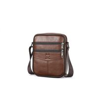 Τσαντάκι Ώμου Ανδρικό Bull Captain DJB 030 σκούρο καφέ