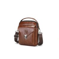 Τσαντάκι Ώμου Ανδρικό Bull Captain DJB 069 σκούρο καφέ