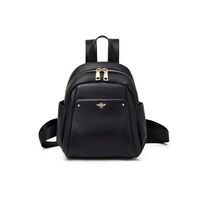 Δερμάτινo Γυναικείo Σακίδιο Πλάτης Laorentou 900412L μαύρο