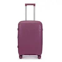 Βαλίτσα Καμπίνας Με Προέκταση AMBER (55x38x20-25cm) Μωβ AM1017