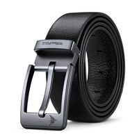 Ανδρική Ζώνη Δερμάτινη William Polo 20030 Black - 1-15cm