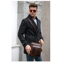 Τσαντάκι Ώμου Δερμάτινο Καφέ Cardinal 379