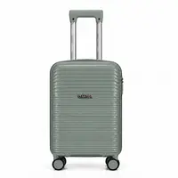Βαλίτσα Καμπίνας Με Προέκταση AMBER AM1020 (55x35x22-27 cm) Λαδί