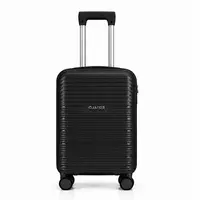Βαλίτσα Καμπίνας Με Προέκταση AMBER AM1020 (55x35x22-27 cm) Μαύρο