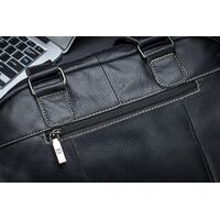 Δερμάτινος χαρτοφύλακας Bull Captain GWB-047 μαύρο