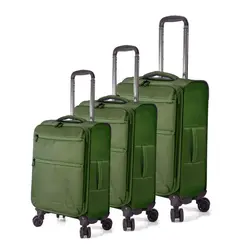 Σετ 3 Βαλίτσες με προέκταση BENZI Χακί BZ5826