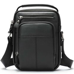 Δερμάτινο Ανδρικό Τσαντάκι Ώμου Cardinal 6105 μαύρο