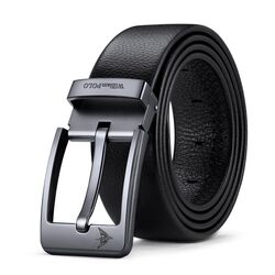 Ανδρική Ζώνη Δερμάτινη William Polo 20030 Black - 1-20cm
