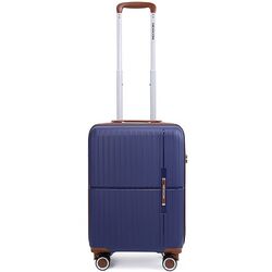 Βαλίτσα σκληρή Newcom N1596 (PP) καμπίνας 56x22x37 cm μπλε
