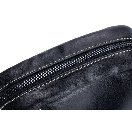 Τσαντάκι Ώμου Δερμάτινο Μαύρο Bull Captain DJB 228