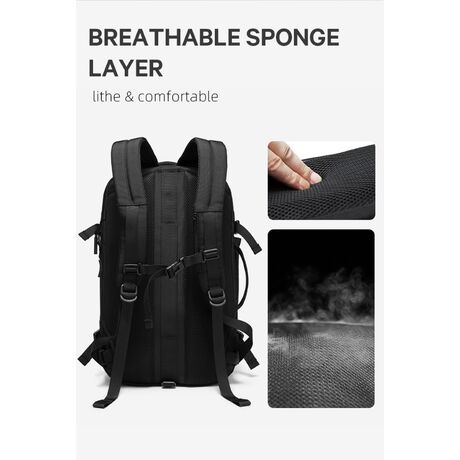 Σακίδιο πλάτης Bange  45 L 17.3" 22039 μαύρο