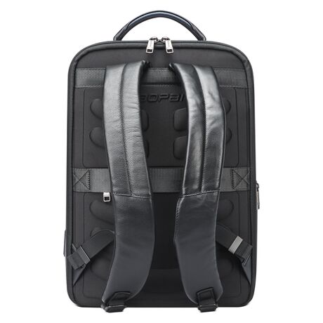 Δερμάτινο Σακίδιο πλάτης Αντικλεπτικό 24L Laptop 15,6” Bopai 61-122101 μαύρο