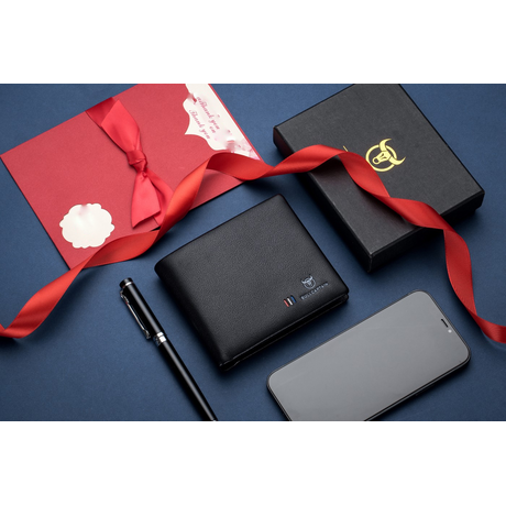 Δερμάτινο πορτοφόλι Bull Captain QB003 μαύρο