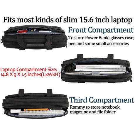 Υφασμάτινος Χαρτοφύλακας Matein 15,6  laptop 12L 1106 μαύρο