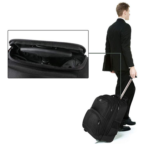 Σακίδιο πλάτης Τροχήλατο  45L Laptop 18” Matein 1178 μαύρο