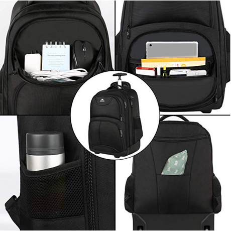 Σακίδιο πλάτης Τροχήλατο  45L Laptop 18” Matein 1178 μαύρο