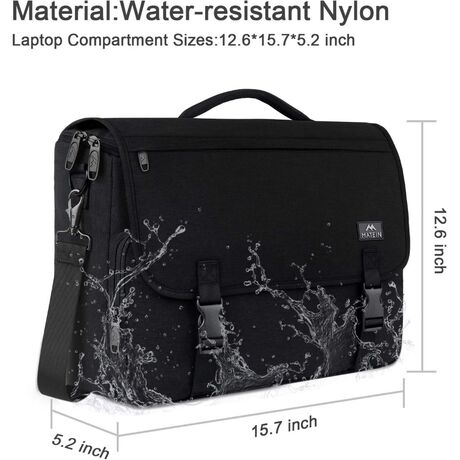 Υφασμάτινος Χαρτοφύλακας Matein 15,6  laptop 17L 1194 μαύρο