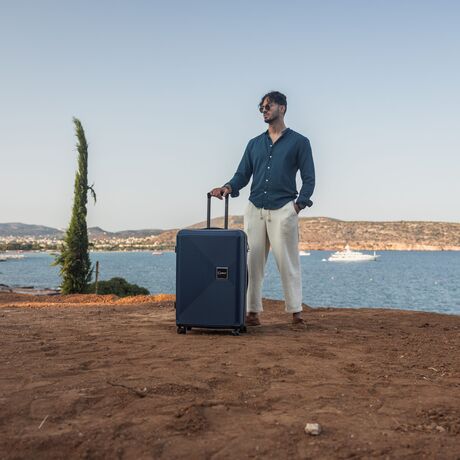 Βαλίτσα trolley Επεκτάσιμη Anniversary Cardinal (PP) μεσαία 2015/70cm Σκούρο μπλέ