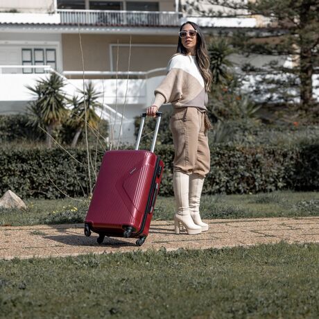 Βαλίτσα trolley Cardinal μεσαία 2010/60cm μπορντό