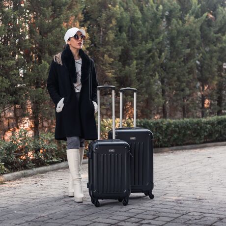 Βαλίτσα trolley Cardinal μικρή μεσαία 2013 50/60 cm μαύρη