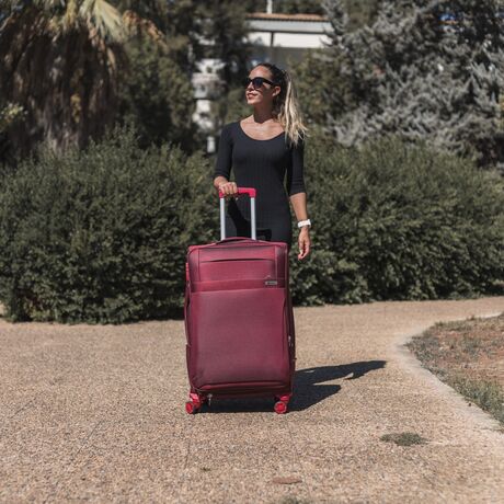 Βαλίτσα trolley Cardinal μεγάλη 3400/70cm μπορντό