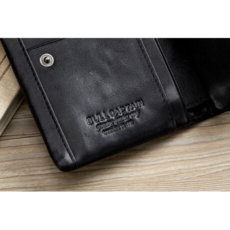 Δερμάτινο πορτοφόλι Bull Captain QB-03 μαύρο