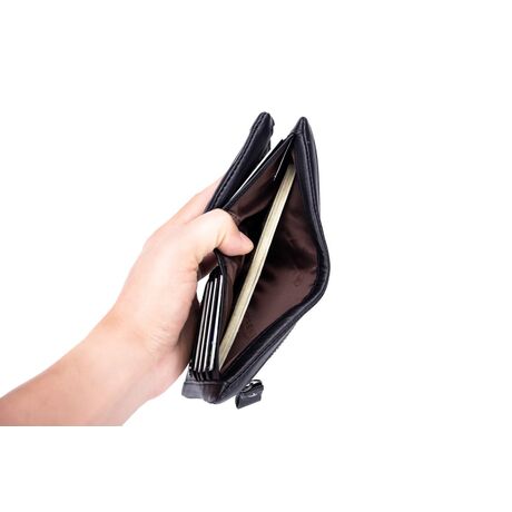 Δερμάτινο πορτοφόλι Bull Captain QB-03 μαύρο