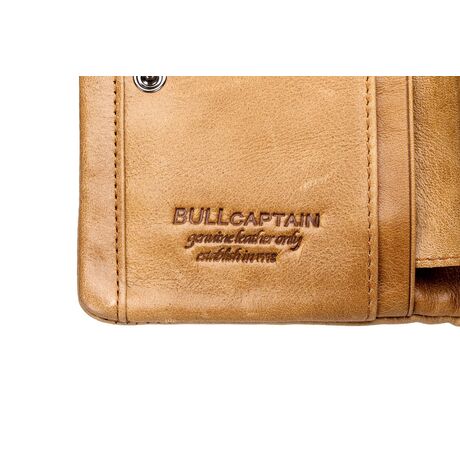 Δερμάτινο πορτοφόλι Bull Captain QB-03 καφέ ανοιχτό