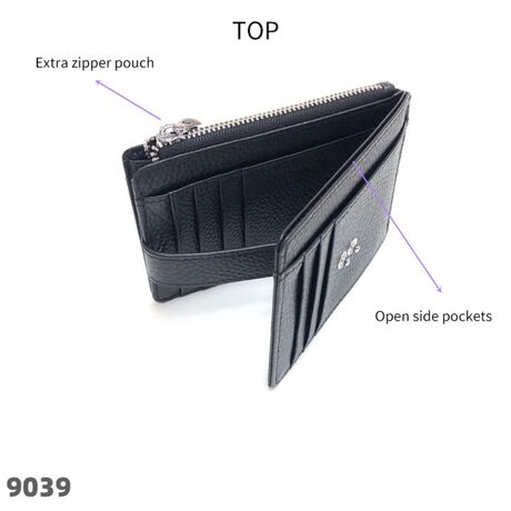 Δερμάτινη πορτοφόλι  Cardinal 9039 black