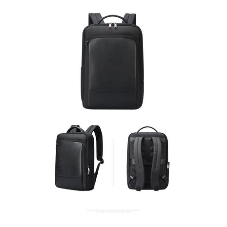 Σακίδιο πλάτης Laptop Ύφασμα/Δέρμα  24L 15,6” Bopai 61-123071 μαύρο
