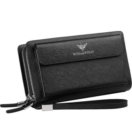 Δερμάτινο Ανδρικό πορτοφόλι William Polo 312 black