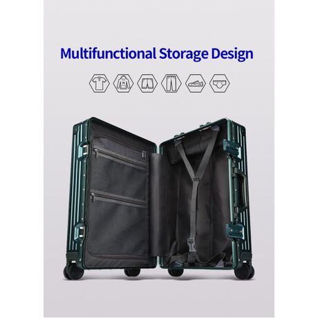 Βαλίτσα trolley case καμπίνας Bopai 833-853203/50 cm πράσινο